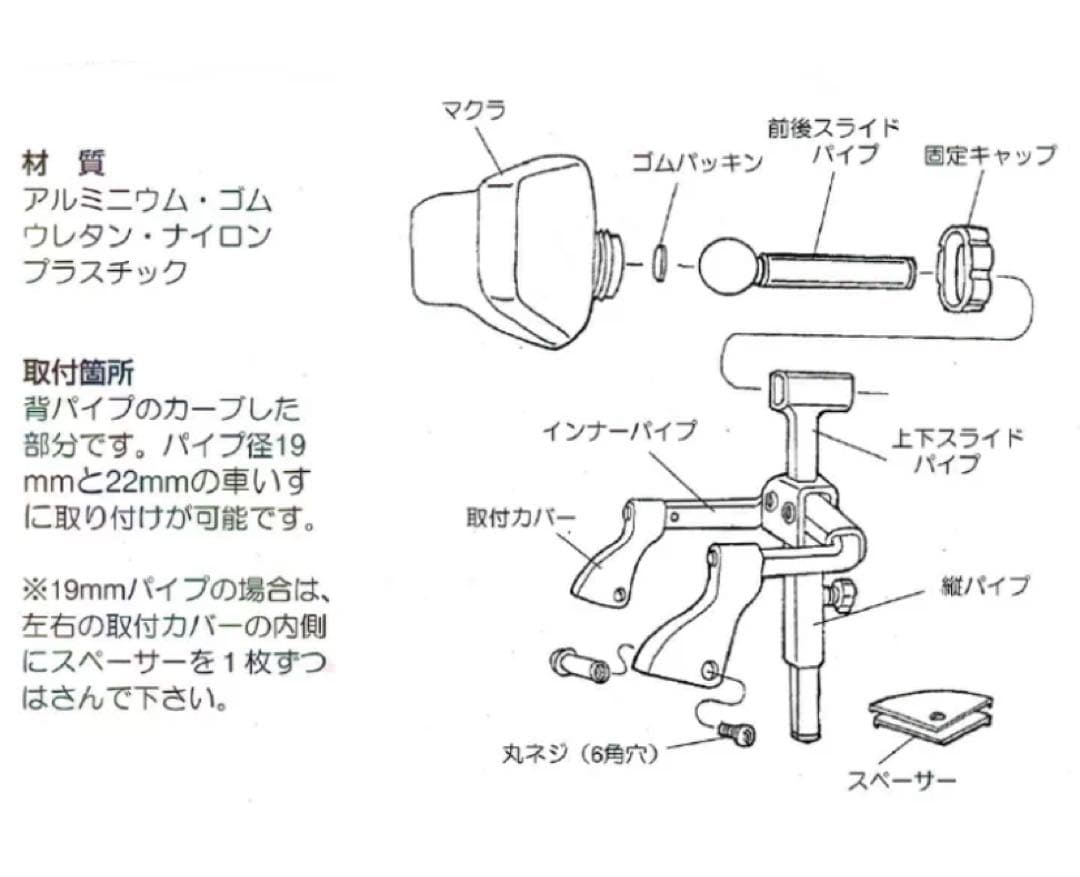カワムラサイクル　スーパーヘッド　首 頭 サポート 支え 後付け 折りたたみ可能