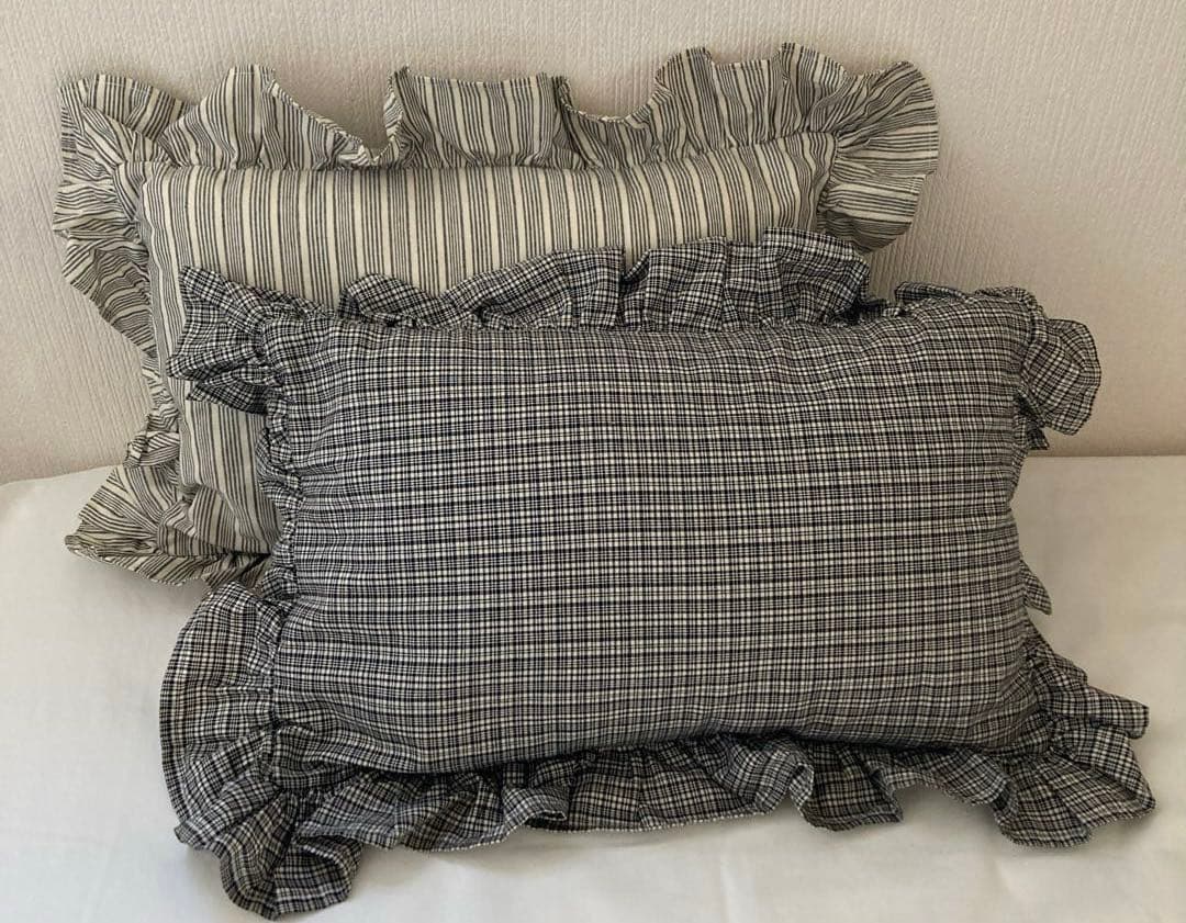 ラルフローレン　フリルクッション アンティーク 2個セット c