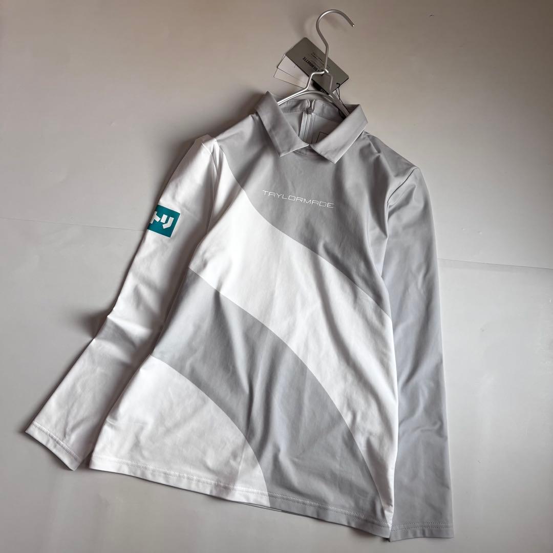 ゴルフ テーラーメイド スリムシルエット UVケア 企業ロゴ ポロシャツ L