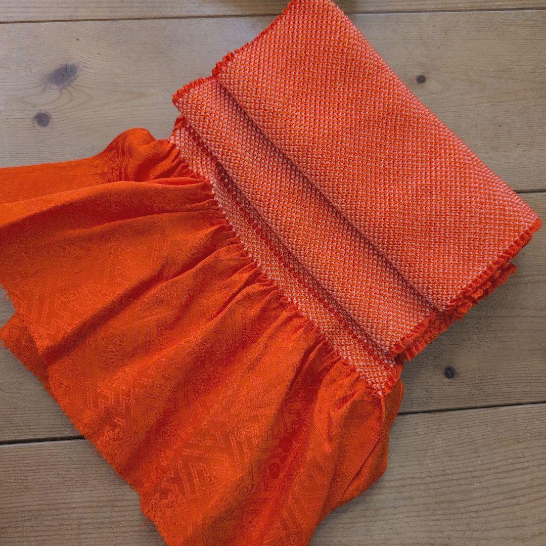 七五三7歳女の子総絞り着物＆半幅帯＆帯締め&帯揚げ&草履＆バッグ