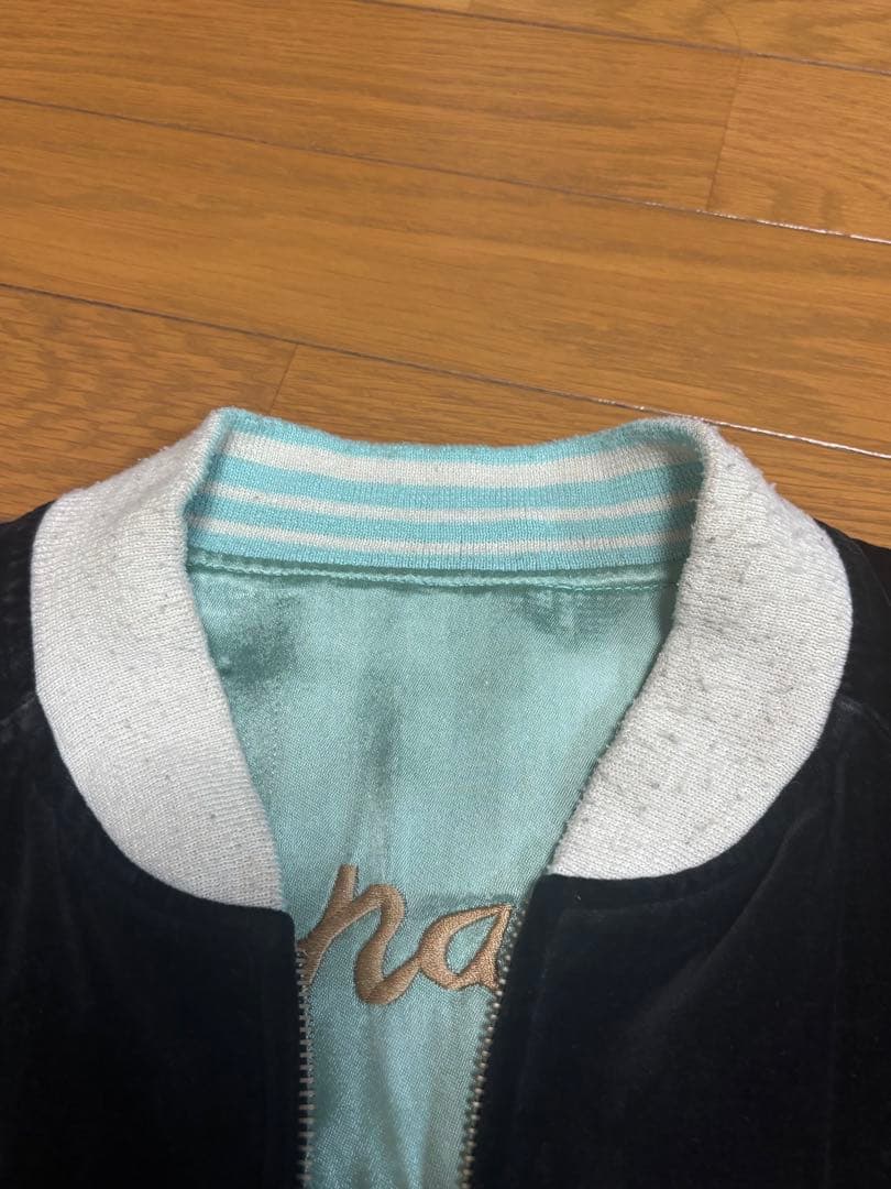 [超激レア]別珍 スーベニアジャケット スカジャン 国連 白虎 舞妓 五重塔