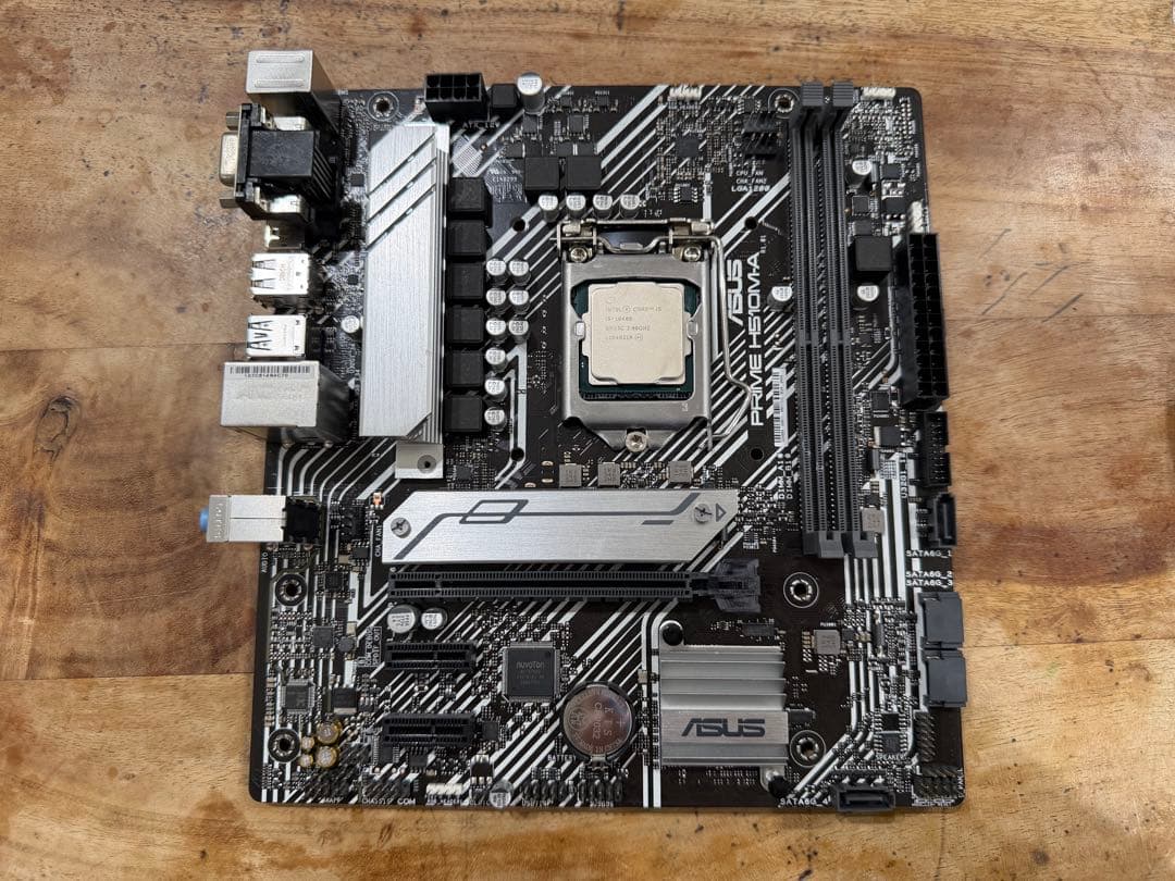 ASUS H510M-Aマザーボード + Intel Core i5-10400