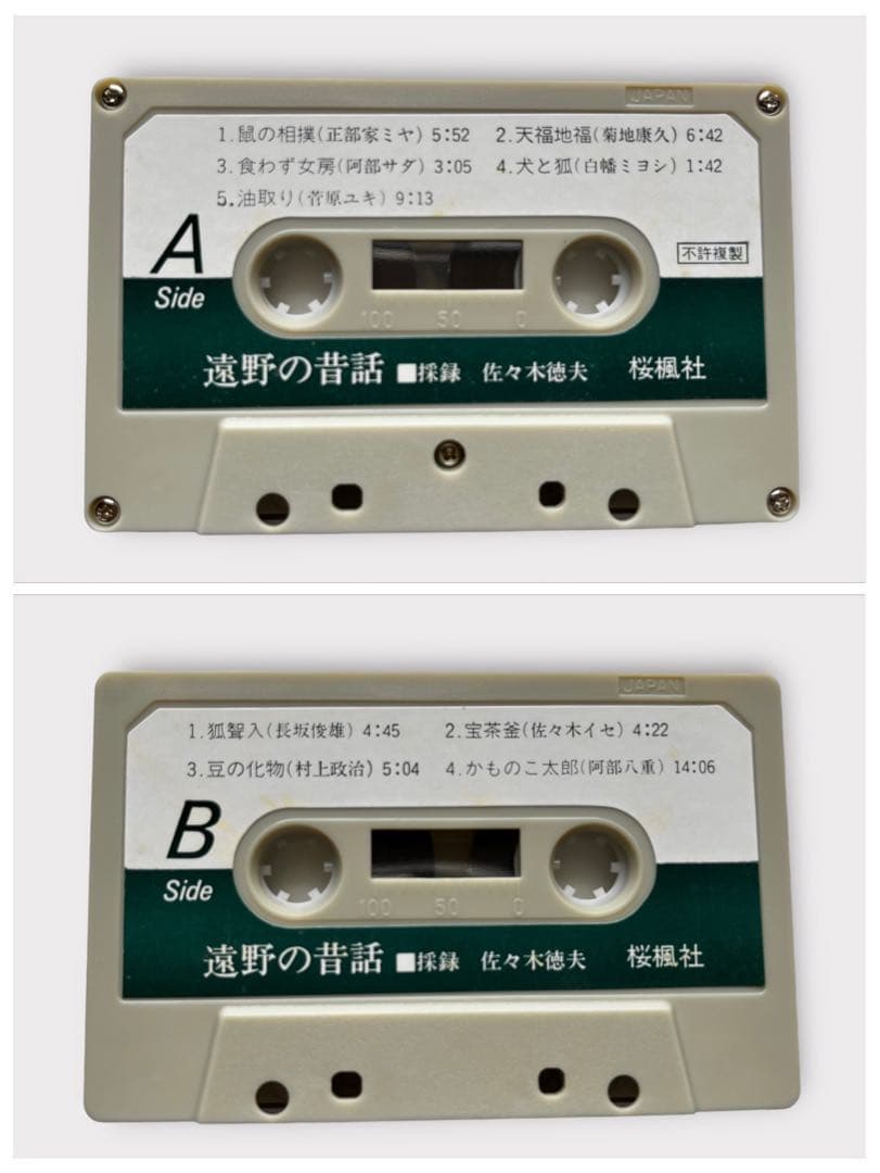 【希少本】レア佐々木喜善生誕百年記念出版　佐々木徳夫編　遠野の昔話　桜楓社　方言