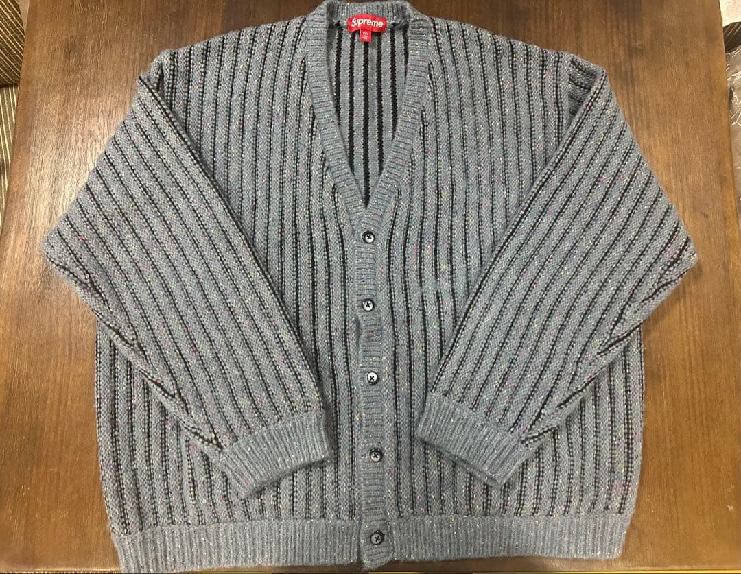 Supreme ストライプニットカーディガン XXL