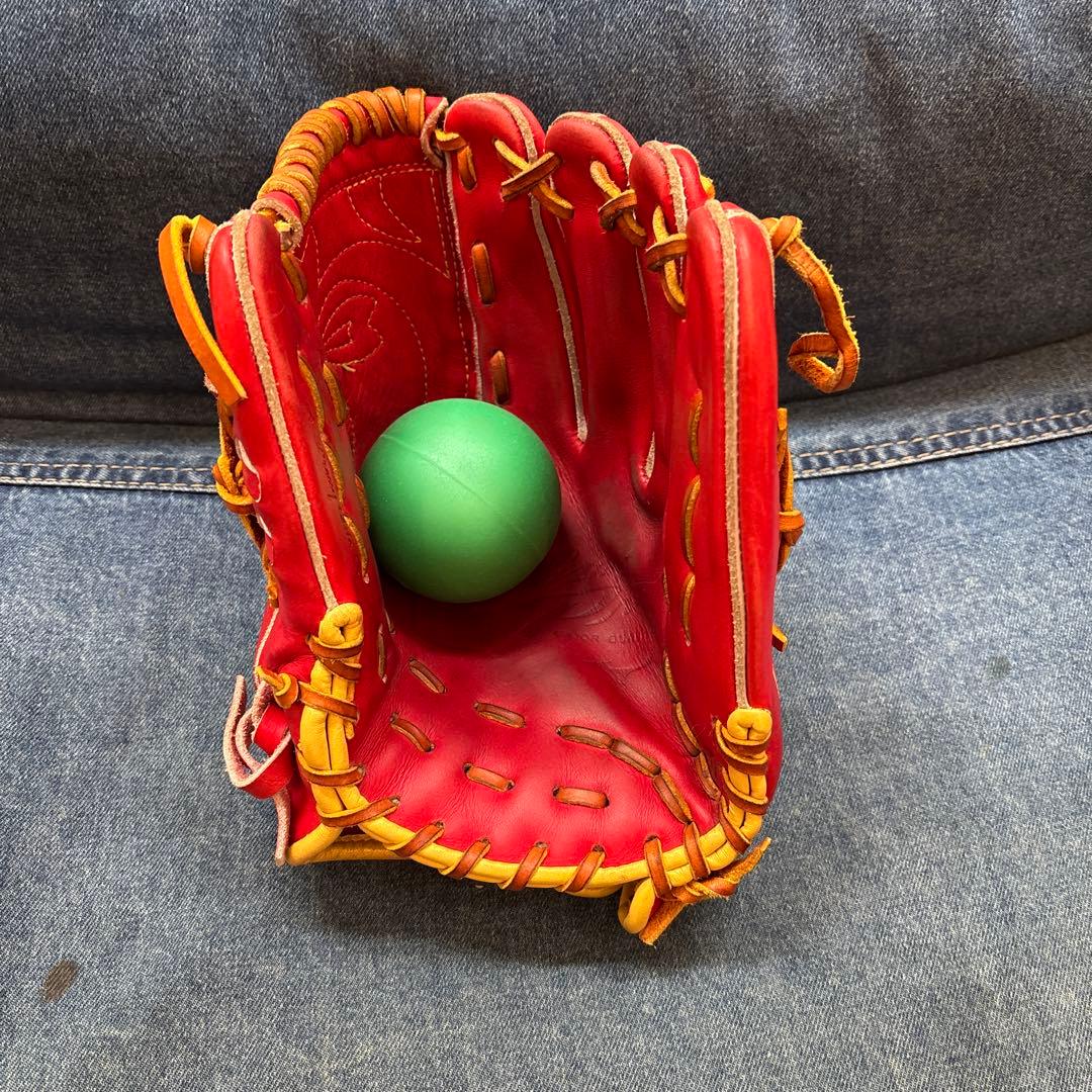 Mizuno Pro 軟式グローブ レッド
