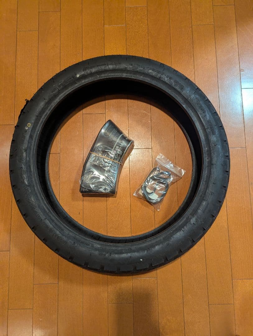 DUNLOP 110/90-18 タイヤ、チューブ、リムバンド　セット売り