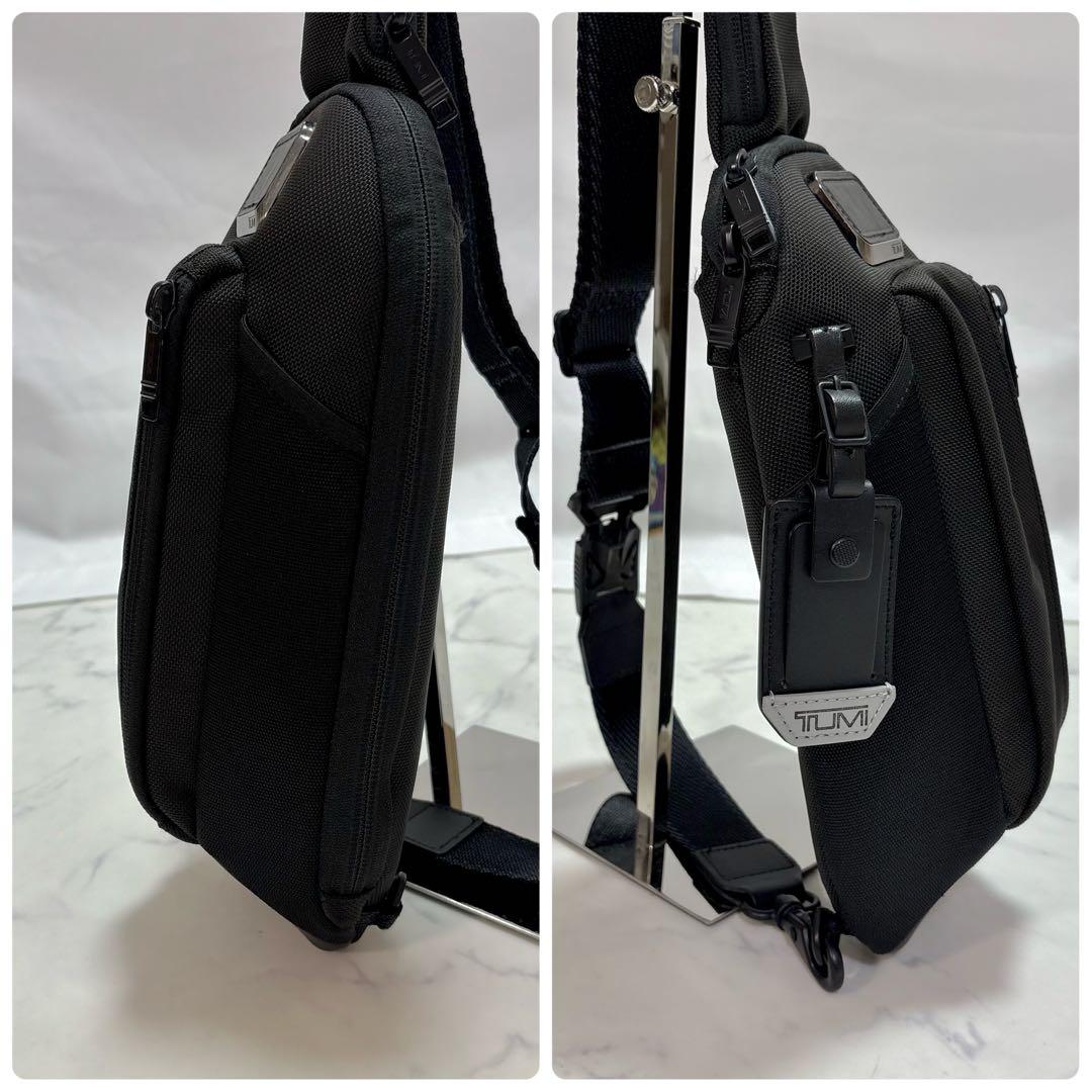 極美品 TUMI Alpha Bravo ボディバッグ スリングバッグ 黒