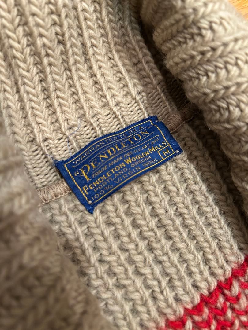 ライ70's PENDLETON cowichan cardigan