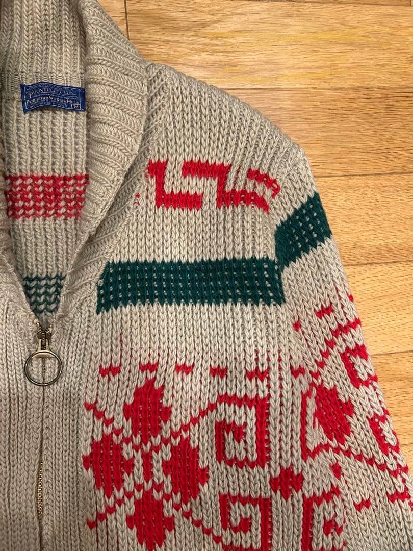 ライ70's PENDLETON cowichan cardigan