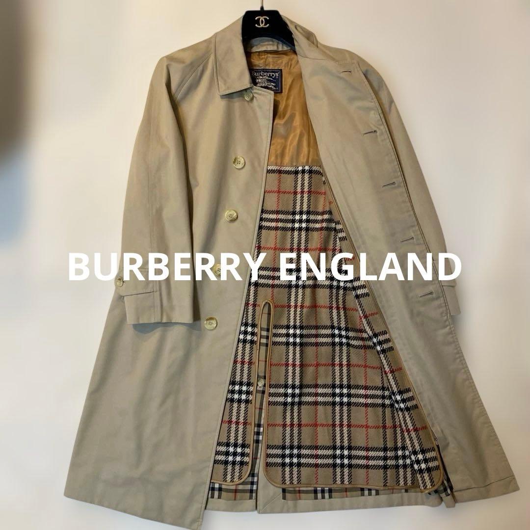 極美品BURBERRY VINTAGE ノバチェックステンカラーコート ライナー