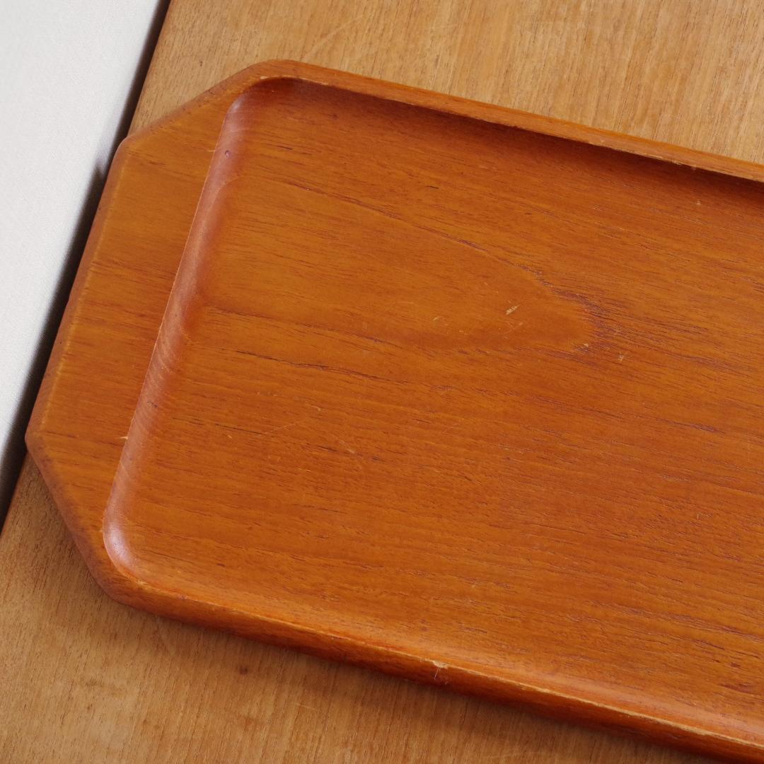 スウェーデン製 チーク Teak 木製 トレイ プレート トレー お盆 北欧