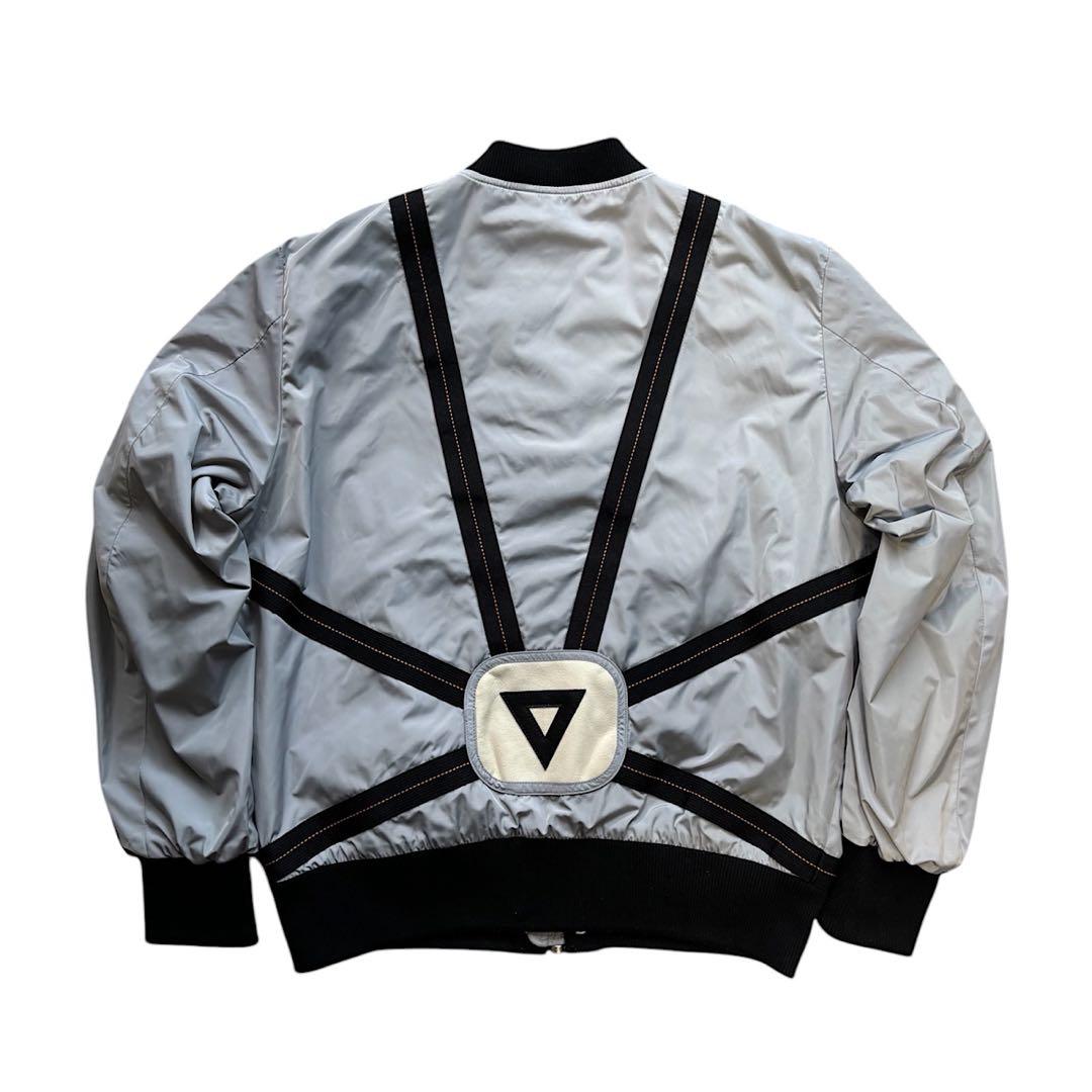 DIESEL ギミック レザーパッチ ボンバージャケット