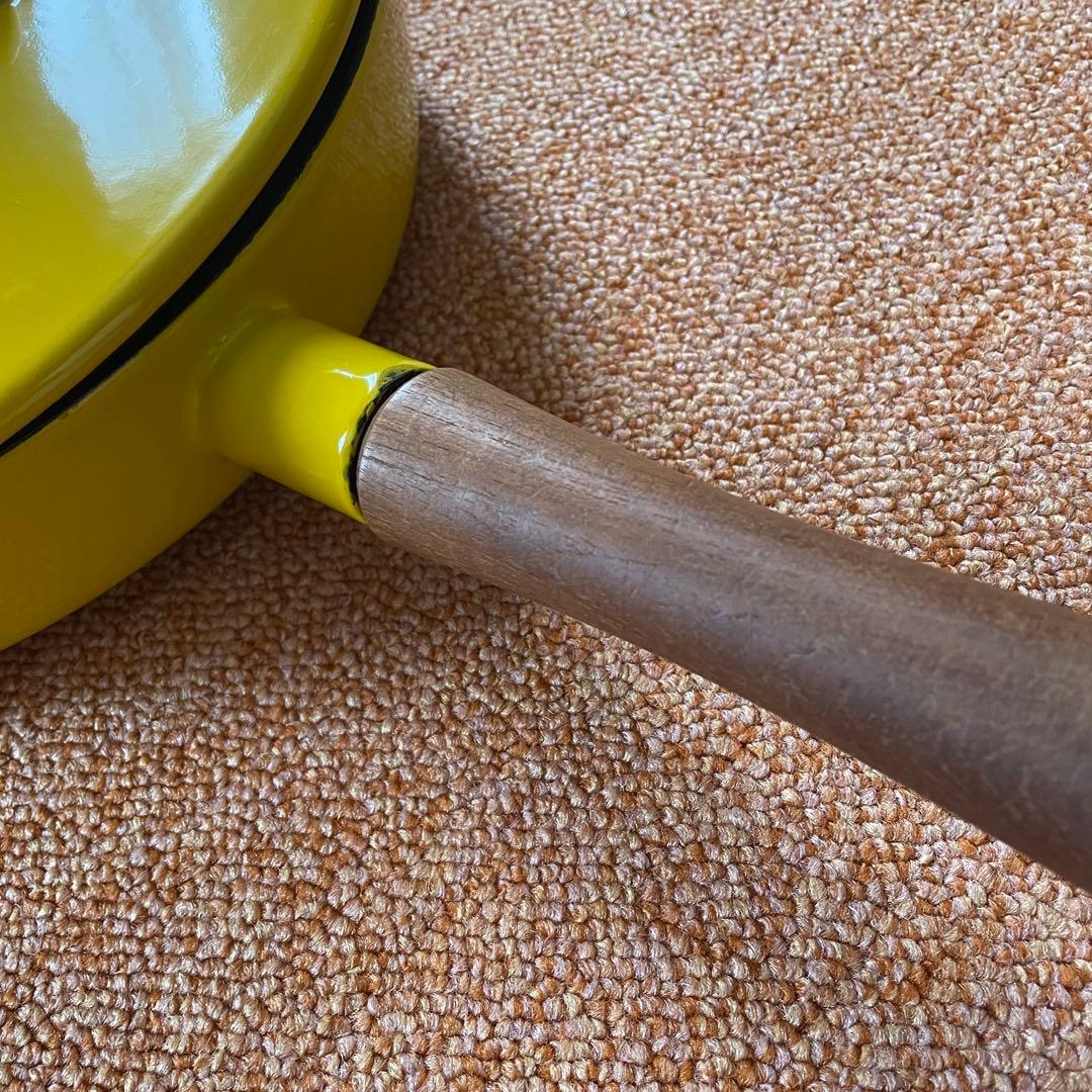 vintage DANSK◼︎イエロー◼︎木製ハンドル30cmフライパン◼︎美品