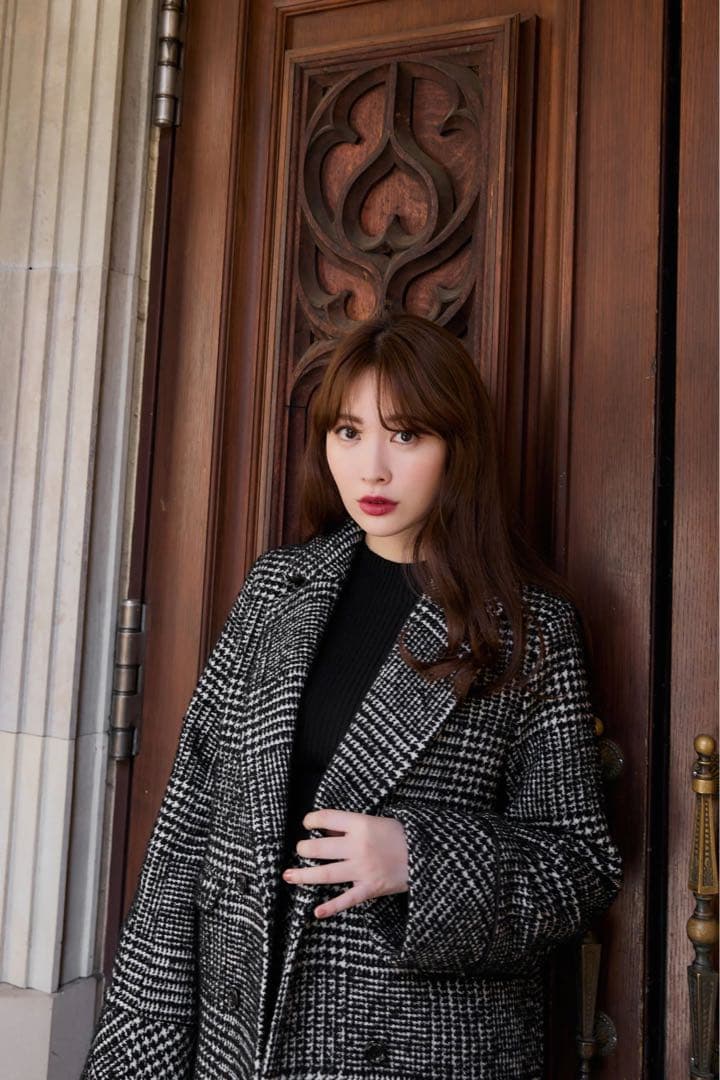 ジャケット・アウター Her lip to Hemingway Check Tweed Jacket