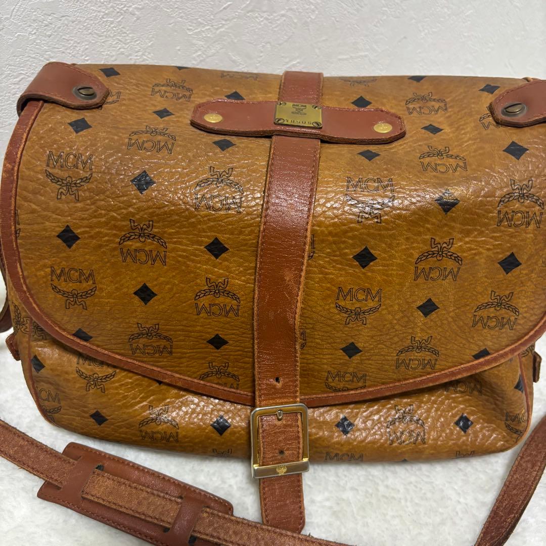 【極希少】MCM ソミュール　コニャック　ショルダーバッグ　ヴィセトス柄