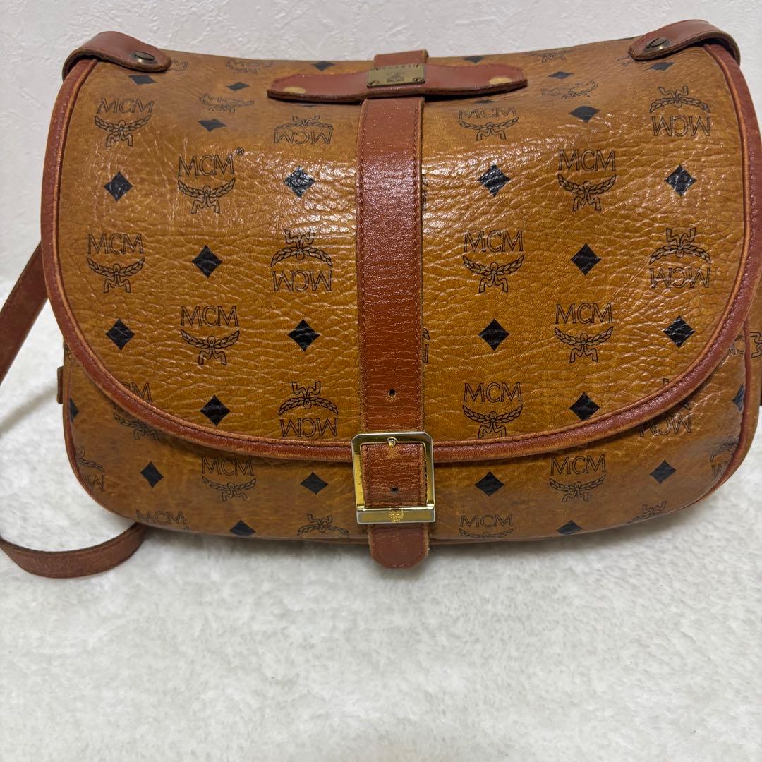 【極希少】MCM ソミュール　コニャック　ショルダーバッグ　ヴィセトス柄