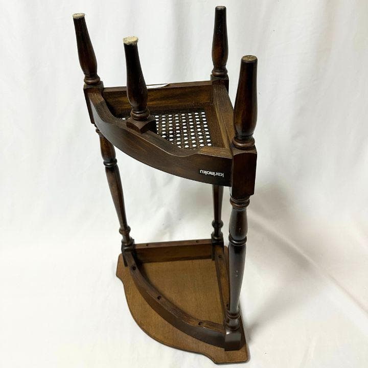 karimoku カリモク コロニアル コーナーラック ろくろ脚 クラシック