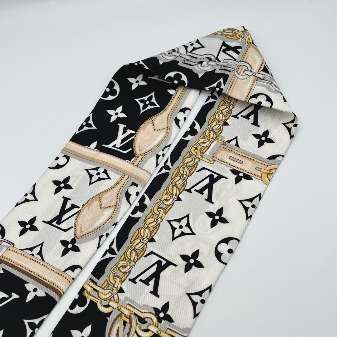 ✨極美品✨ルイヴィトン バンドー モノグラム コンフィデンシャル スカーフシルク