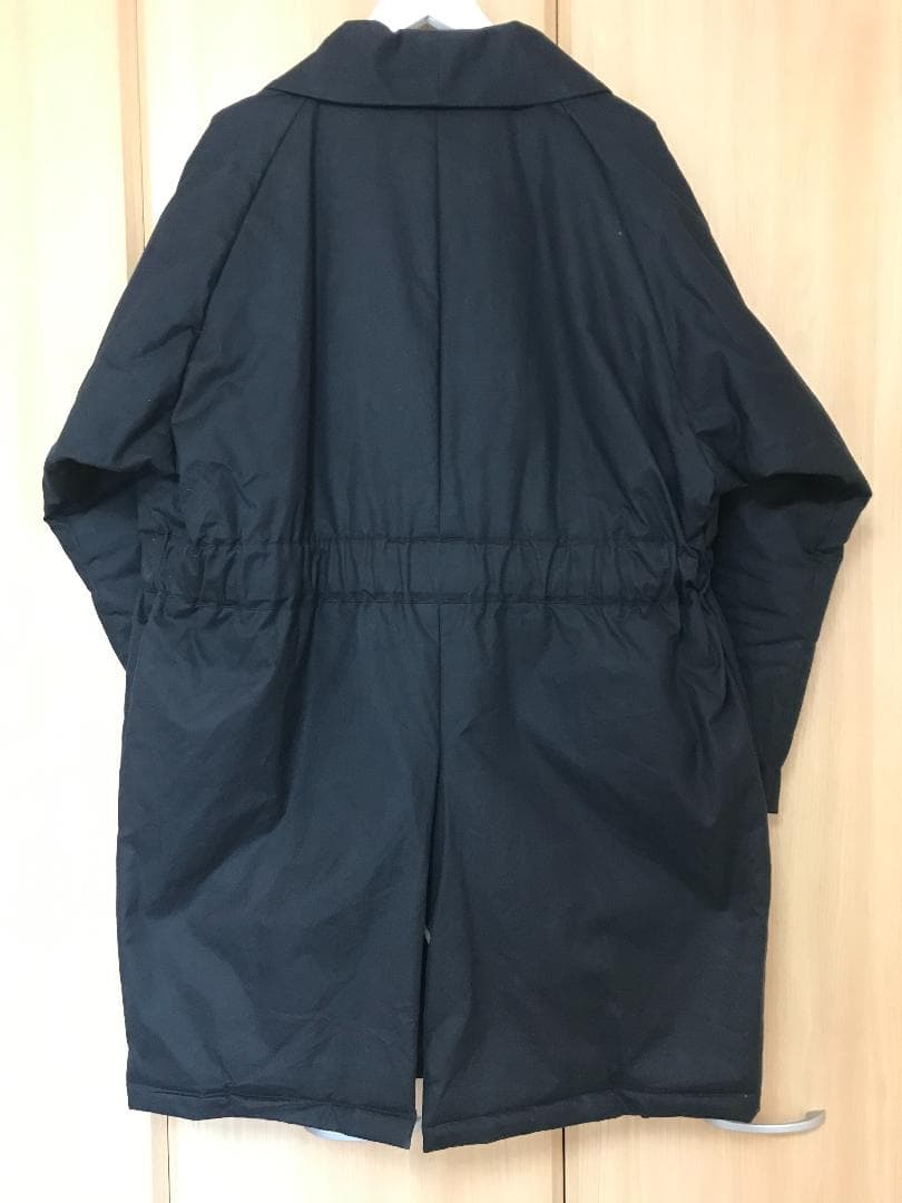 美品 UNITUS ユナイタス Belted Shawl Coat ブラック L