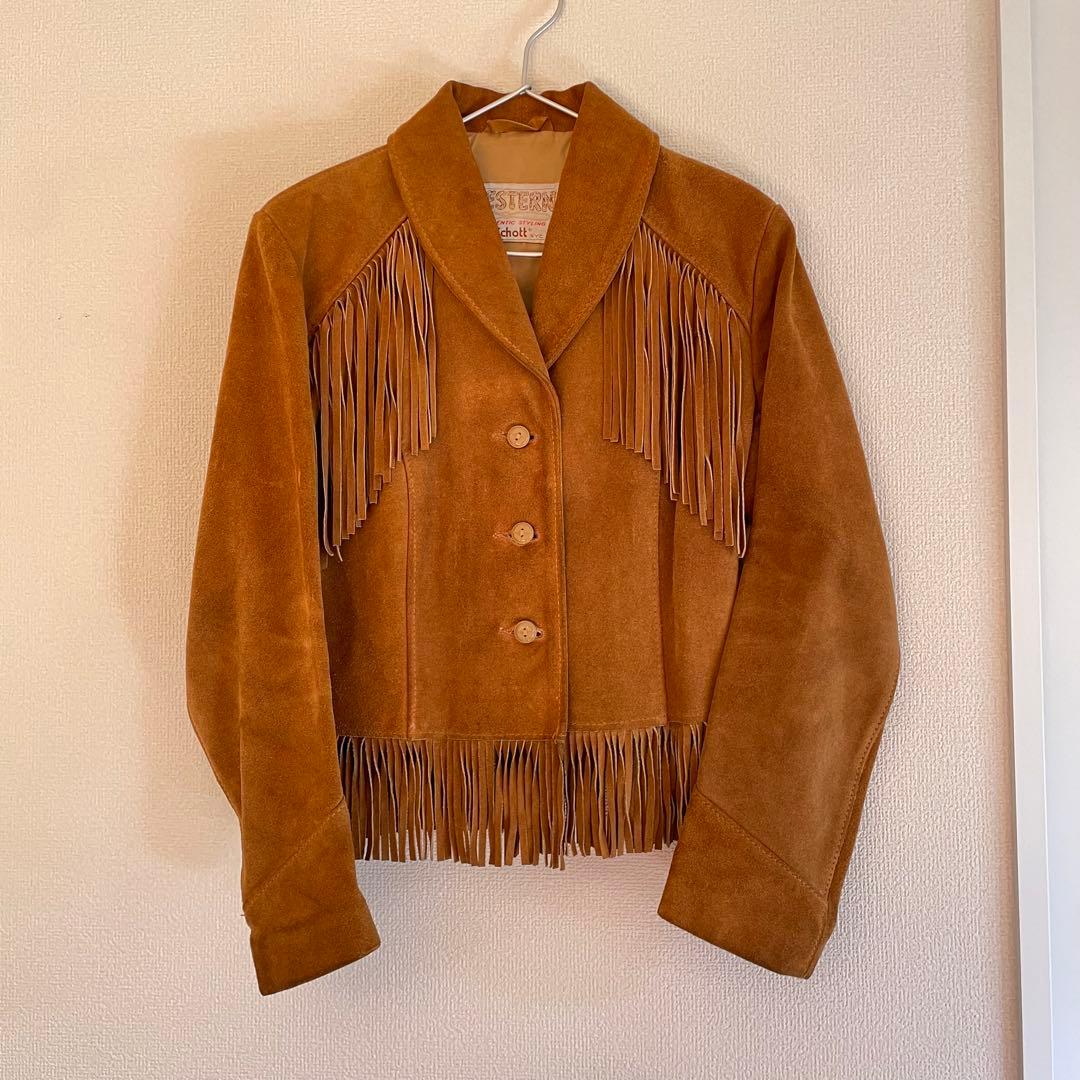 最終値下げSchott WESTERN フリンジスエード ジャケット サイズ12