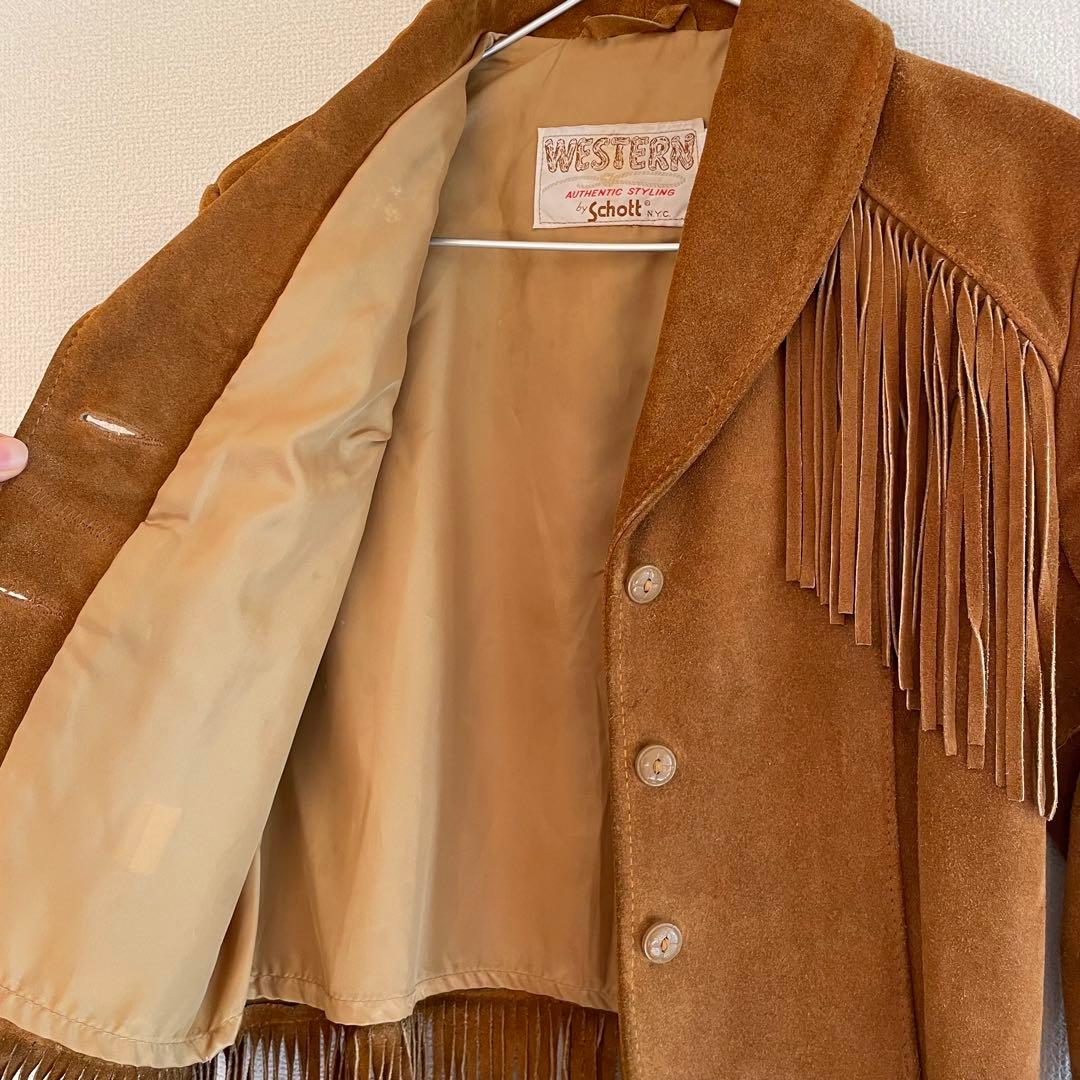 最終値下げSchott WESTERN フリンジスエード ジャケット サイズ12
