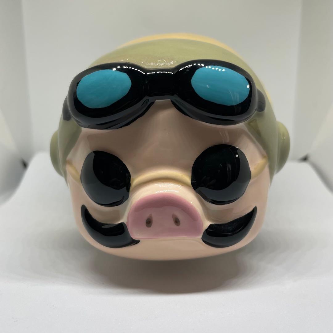 【完売品】スタジオジブリ 紅の豚 ポルコ・ロッソ 貯金箱 陶器製