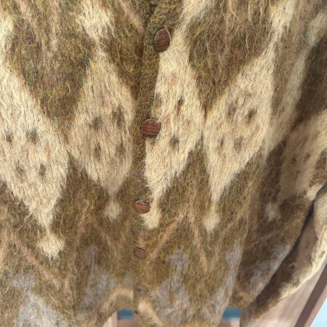 モヘヤ　カーディガン　ヴィンテージ　60s campus カートコバーン