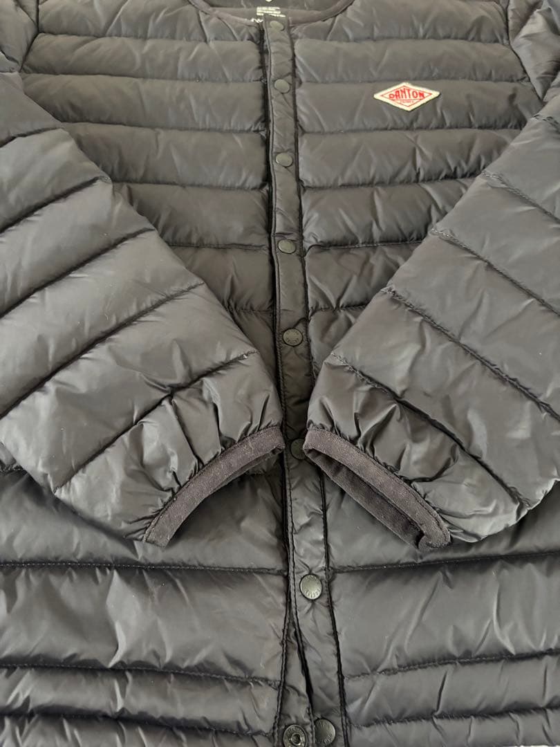 美品　DANTON ダウンジャケット ブラック 36