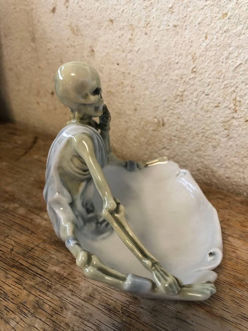 ビンテージ　スカル　髑髏　骸骨　ハロウィン　ミッドセンチュリー レトロ　死神