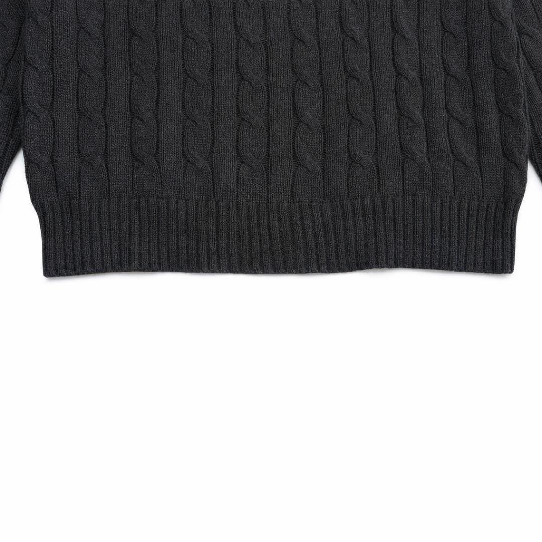 【極美品】POLO RALPH LAUREN ケーブルニット同系色ポニー QR