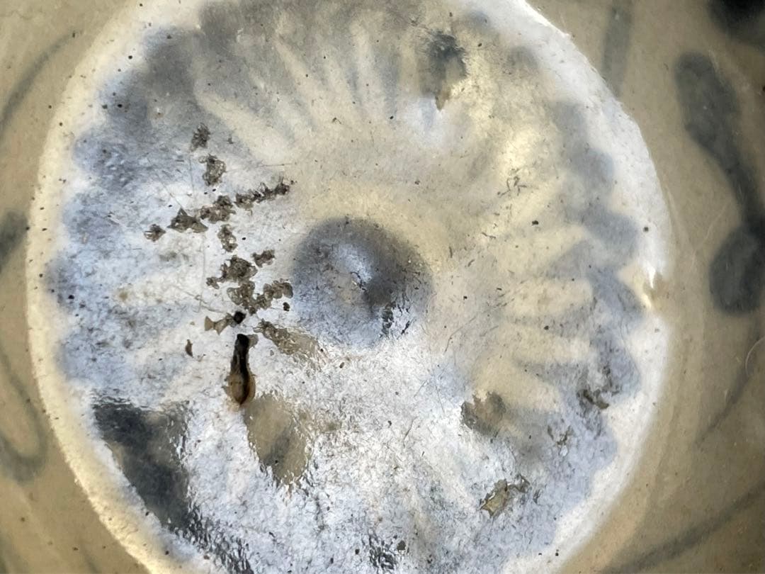 骨董　アンティーク　清朝　中国　染付　花文様　豆皿　小皿　手塩皿　5枚