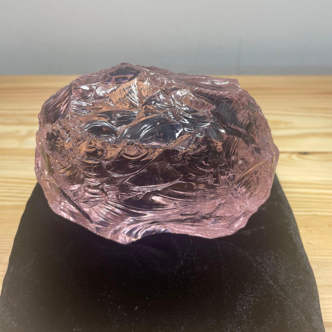 お値下げ　お値下げ　特大アンダラクリスタル 　希少ピンク　1272g