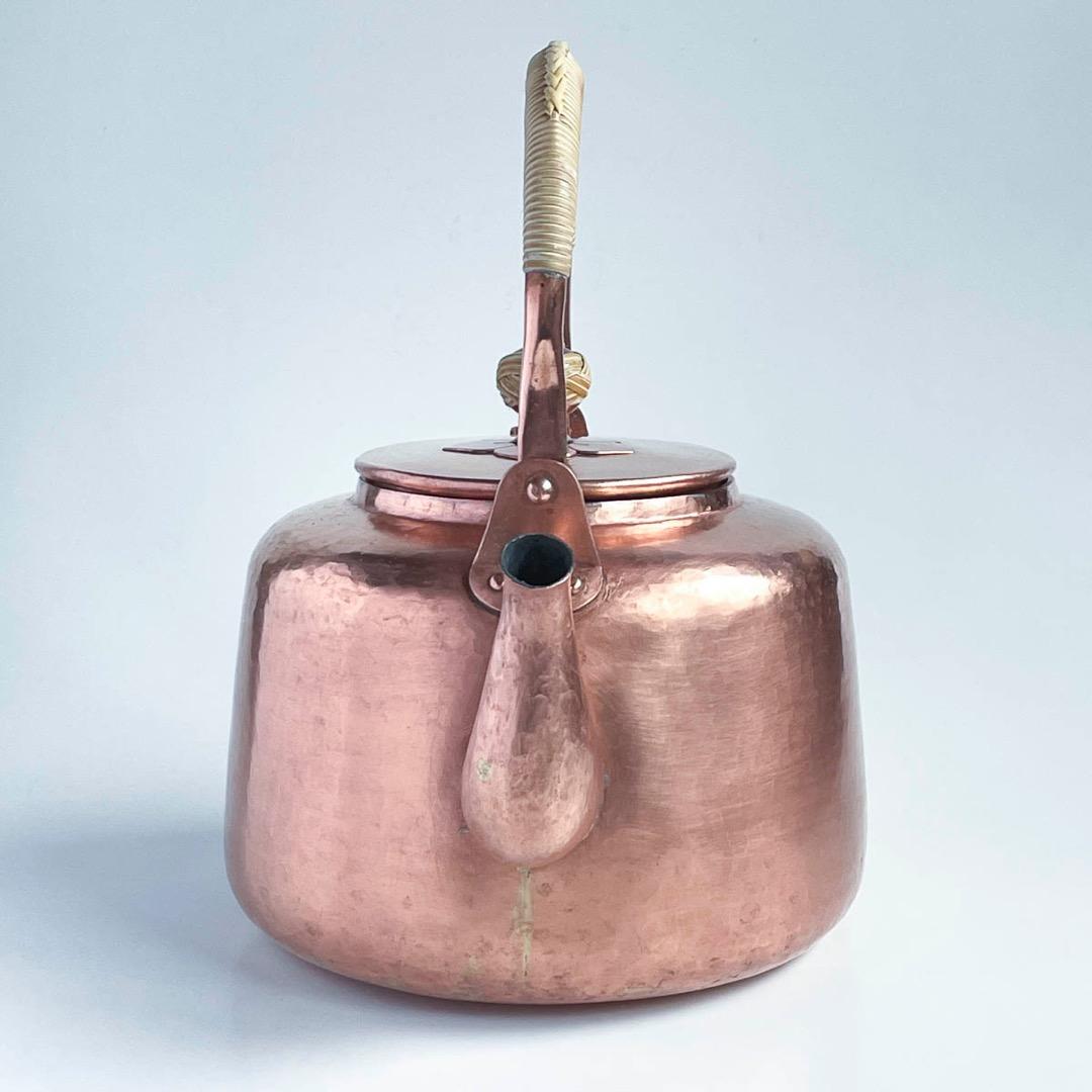 【希少】京都 有次 銅 大型やかん 江戸型 3.5L（4L）薬缶