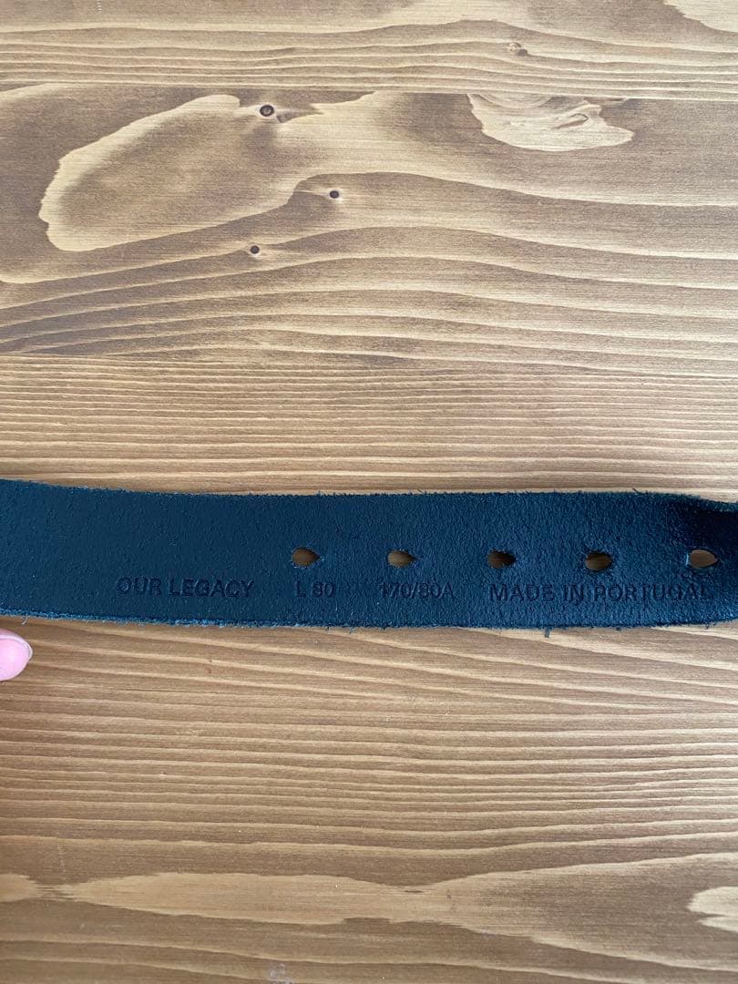 小物 ourlegacy STAR FALL BELT Black Bridle 80
