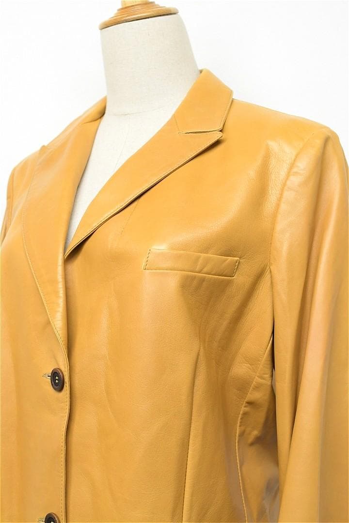 Q352/a.testoni テストーニ ラムレザージャケット ラムスキン 48