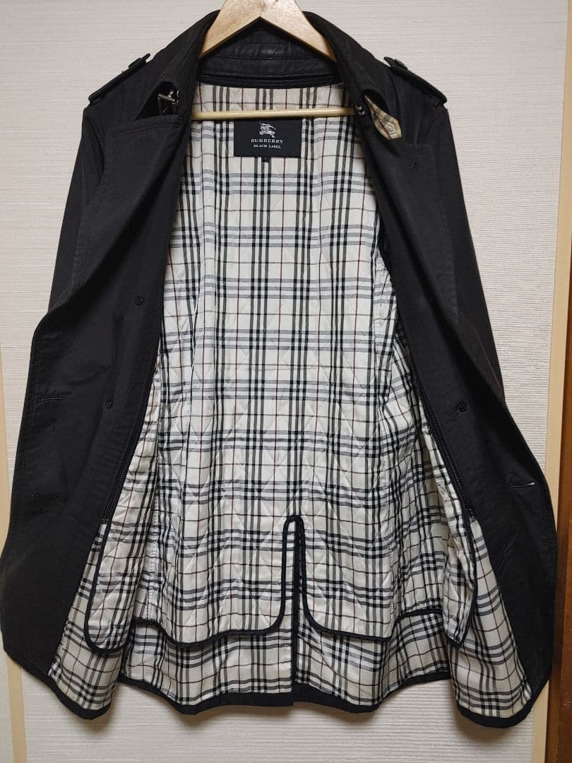 BURBERRY バーバリーブラックレーベル トレンチコート L 黒